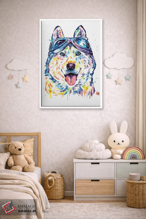 تابلو مدرن هاسکی های خلبان اثر لیزا وایت هاوس - D4W