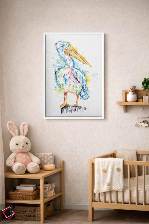 تابلو مدرن پلیکان اثر لیزا وایت هاوس - D3W