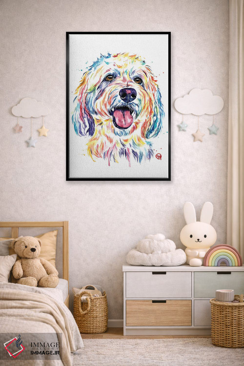 تابلو مدرن گلدندودل اثر لیزا وایت هاوس - D5B