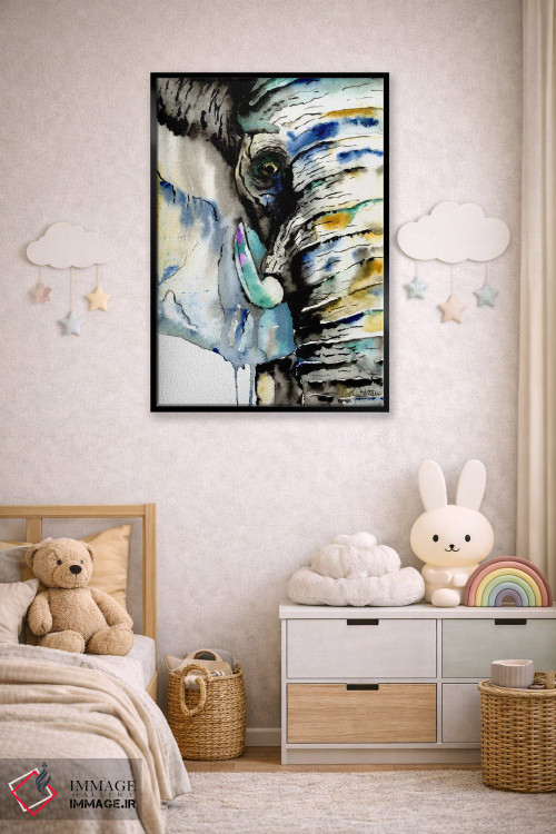 تابلو دکوراتیو فیل اثر لیزا وایت هاوس - D5B