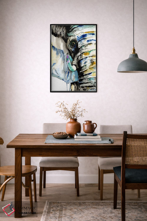 تابلو دکوراتیو فیل اثر لیزا وایت هاوس - D6B