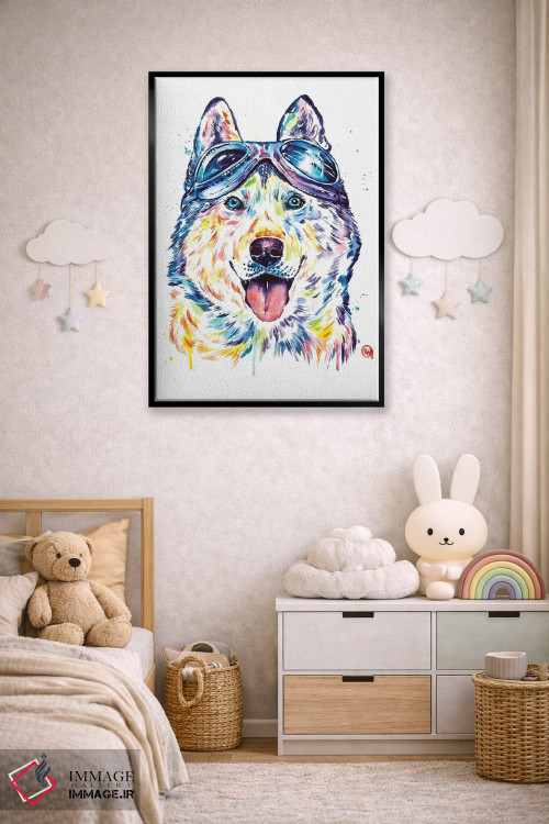 تابلو مدرن هاسکی های خلبان اثر لیزا وایت هاوس - D6B