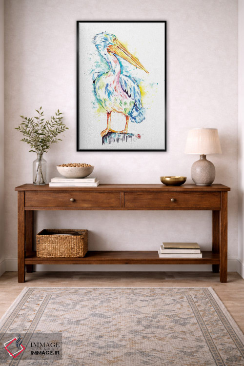 تابلو مدرن پلیکان اثر لیزا وایت هاوس - D5B