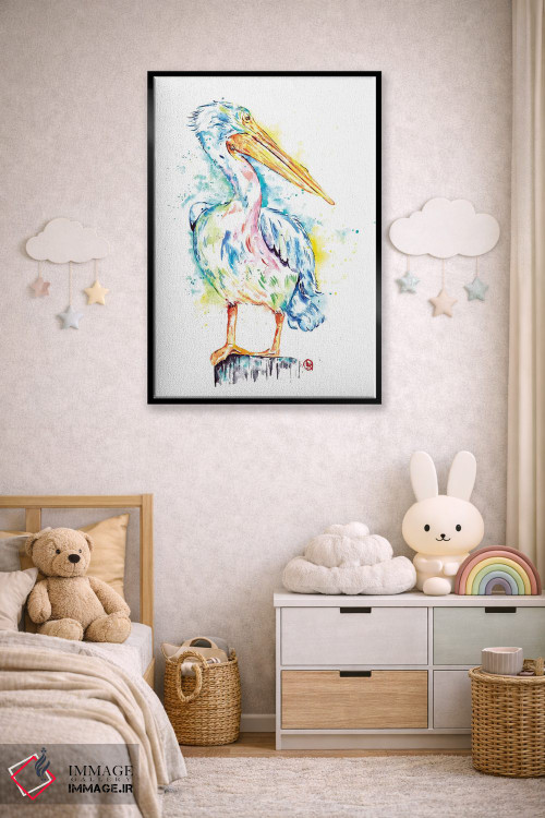 تابلو مدرن پلیکان اثر لیزا وایت هاوس - D6B