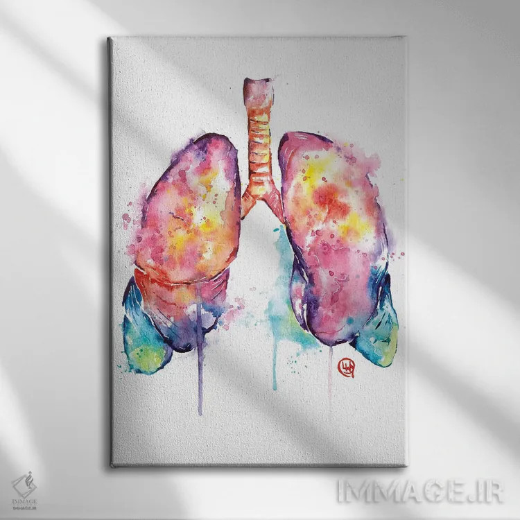 تابلو دکوراتیو فقط نفس بکش اثر لیزا وایت هاوس - نمای روبهرو روی دیوار