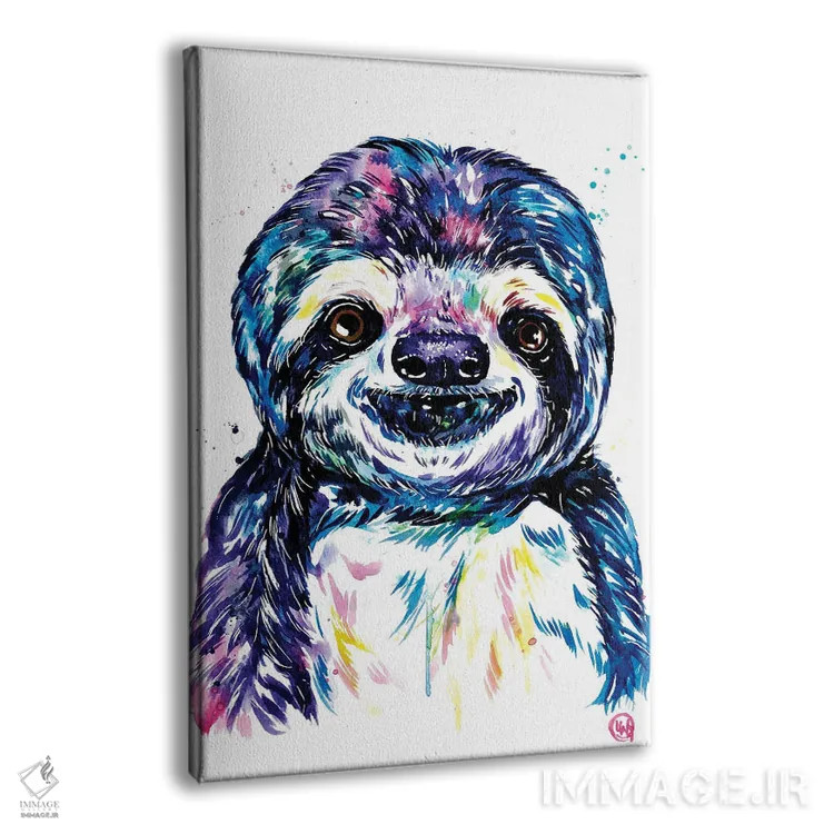 تابلو دکوراتیو سوزی تنبل اثر لیزا وایت هاوس - نمای پرسپکتیو محصول