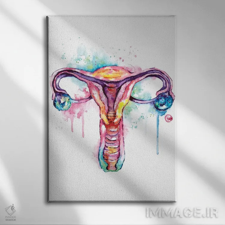 تابلو دکوراتیو رحم اثر لیزا وایت هاوس - نمای روبهرو روی دیوار