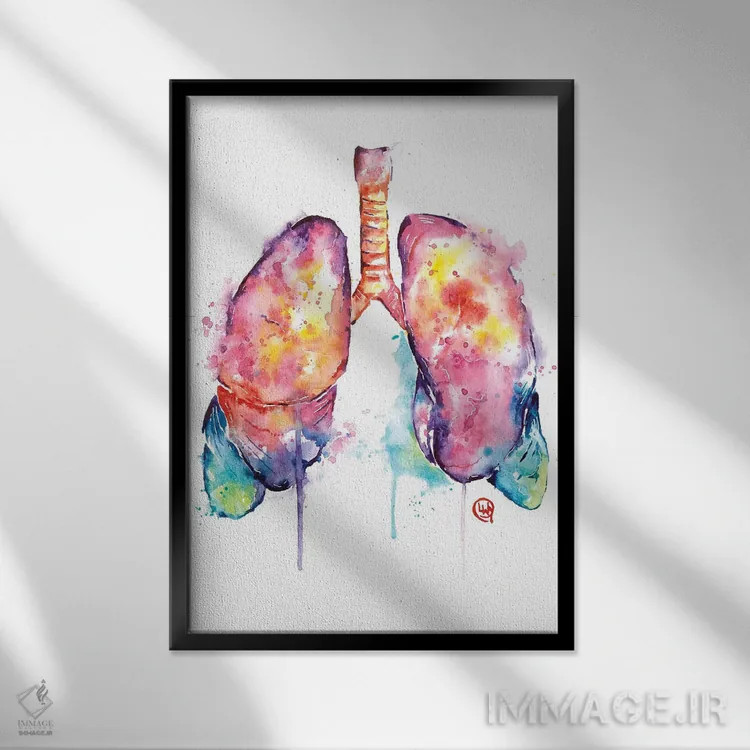 تابلو دکوراتیو فقط نفس بکش اثر لیزا وایت هاوس - نمای قابدار مشکی