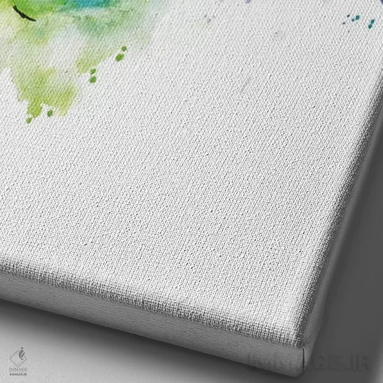 تابلو دکوراتیو پنجه بنفش اثر لیزا وایت هاوس - نمای نزدیک بافت بوم