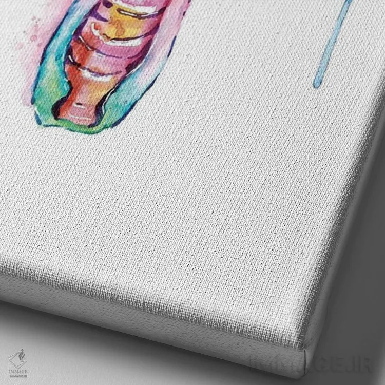 تابلو دکوراتیو رحم اثر لیزا وایت هاوس - نمای نزدیک بافت بوم