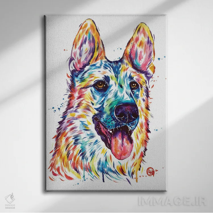 تابلو دکوراتیو روح خوش سیما اثر لیزا وایت هاوس - نمای روبهرو روی دیوار