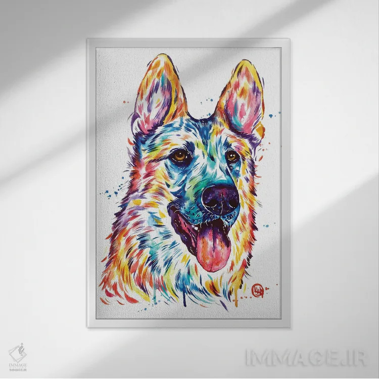 تابلو دکوراتیو روح خوش سیما اثر لیزا وایت هاوس - نمای قابدار سفید