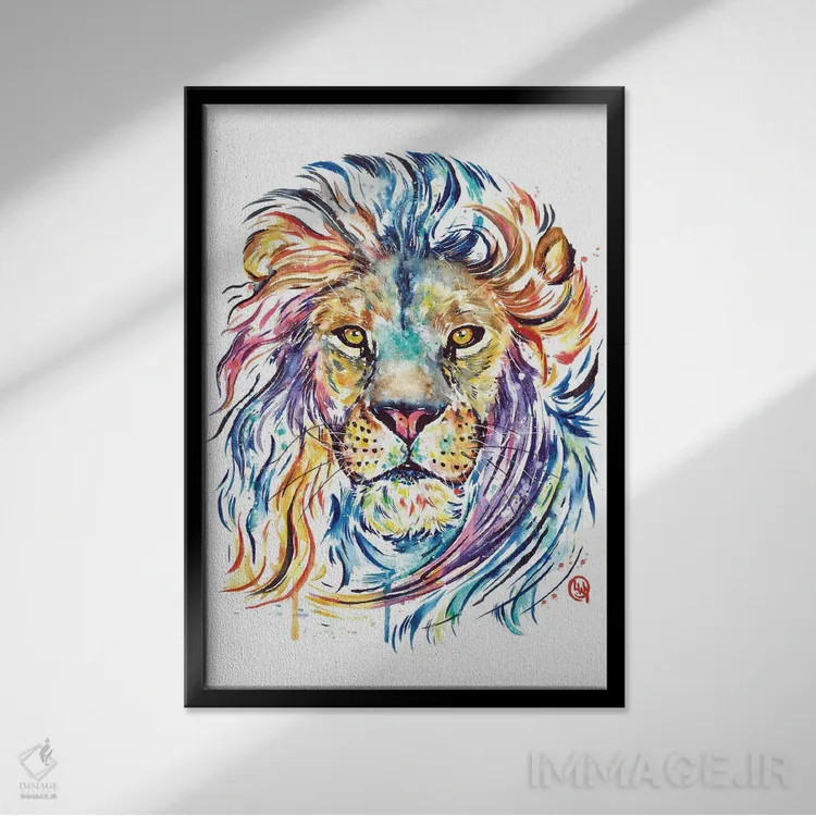 تابلو دکوراتیو شجاعت داشته باش قلب عزیز اثر لیزا وایت هاوس - نمای قابدار مشکی