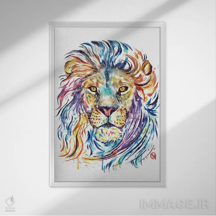 تابلو دکوراتیو شجاعت داشته باش قلب عزیز اثر لیزا وایت هاوس - نمای قابدار سفید