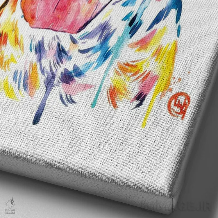 تابلو دکوراتیو گریت باور اثر لیزا وایت هاوس - نمای نزدیک بافت بوم