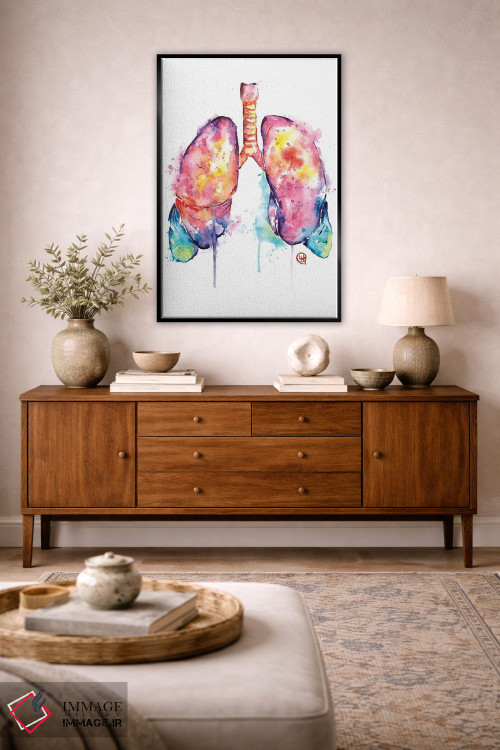 تابلو دکوراتیو فقط نفس بکش اثر لیزا وایت هاوس - D5B