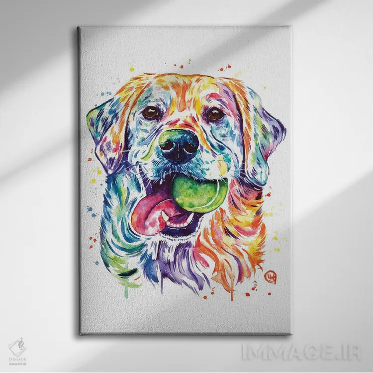 تابلو دکوراتیو توپ را پرت کن، نگیرش اثر لیزا وایت هاوس - نمای روبهرو روی دیوار