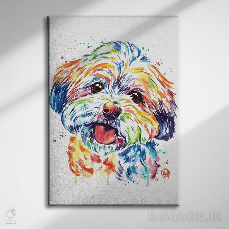 تابلو دکوراتیو شورکی اثر لیزا وایت هاوس - نمای روبهرو روی دیوار