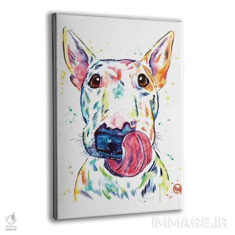 تابلو دکوراتیو بول تریر اثر لیزا وایت هاوس - نمای پرسپکتیو محصول