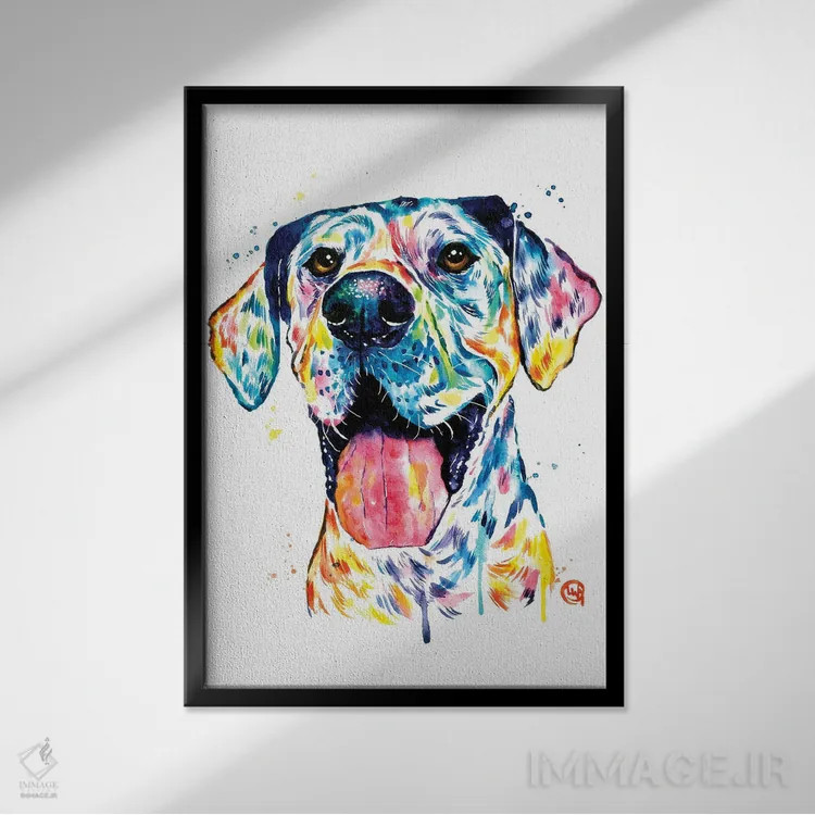 تابلو دکوراتیو گریت باور اثر لیزا وایت هاوس - نمای قابدار مشکی