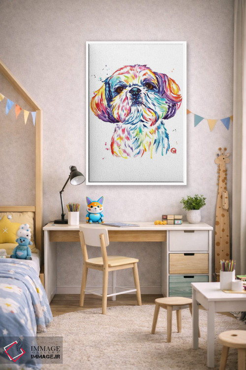 تابلو دکوراتیو کیکی شیتزو اثر لیزا وایت هاوس - D1W