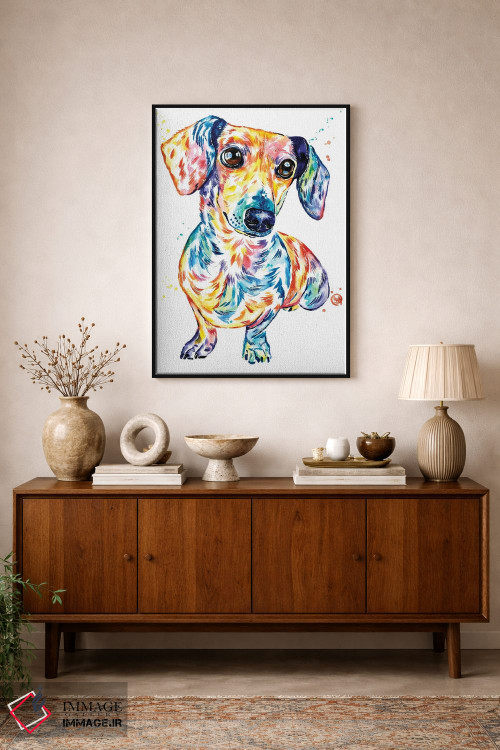 تابلو دکوراتیو داشهوند اثر لیزا وایت هاوس - D2B