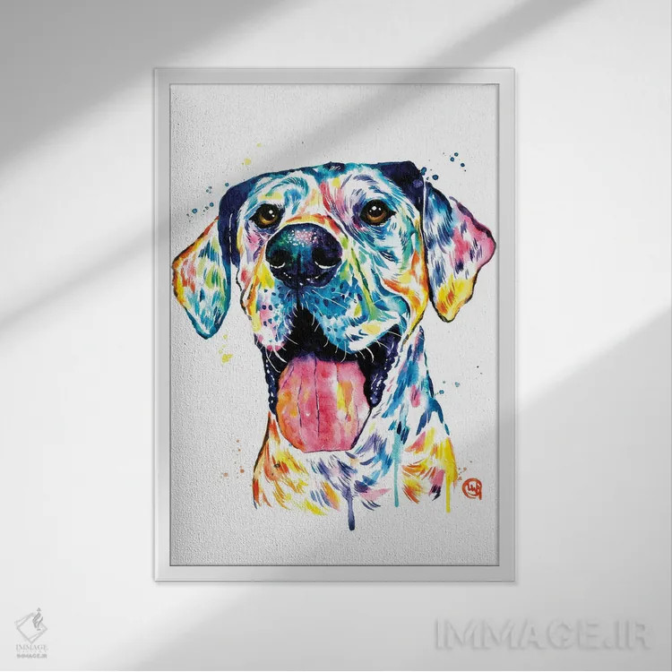 تابلو دکوراتیو گریت باور اثر لیزا وایت هاوس - نمای قابدار سفید