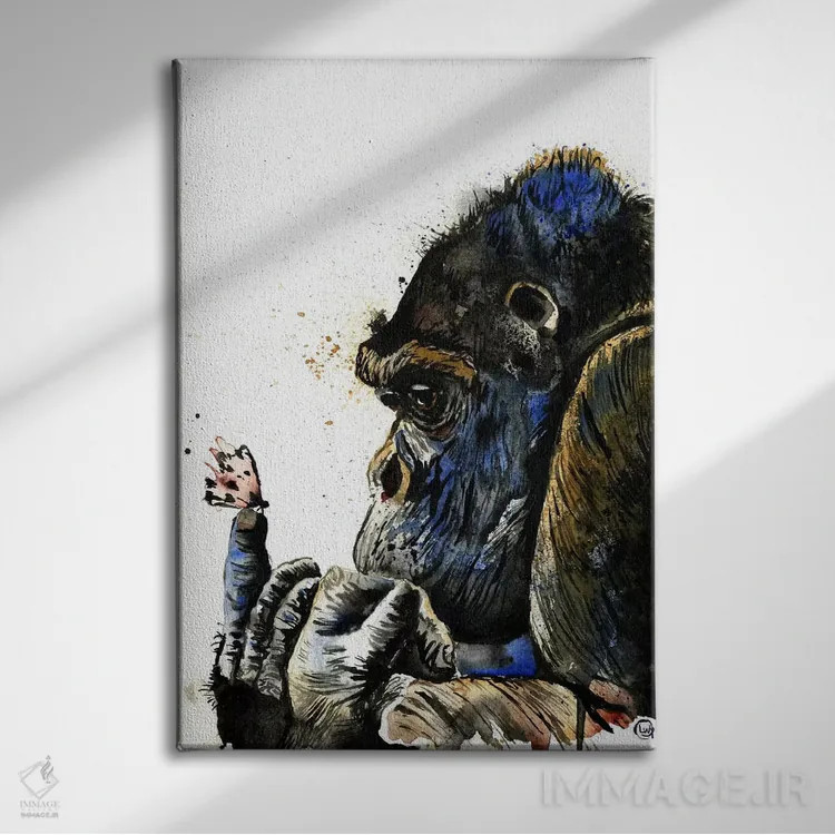 تابلو دکوراتیو غول مهربان اثر لیزا وایت هاوس - نمای روبهرو روی دیوار