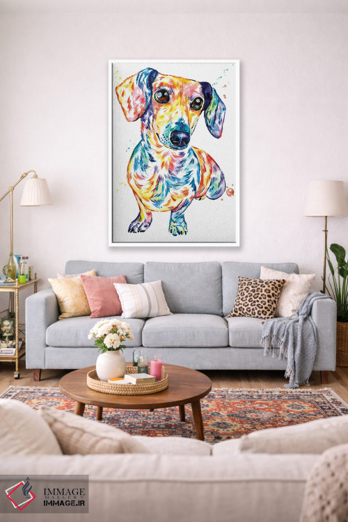 تابلو دکوراتیو داشهوند اثر لیزا وایت هاوس - D1W