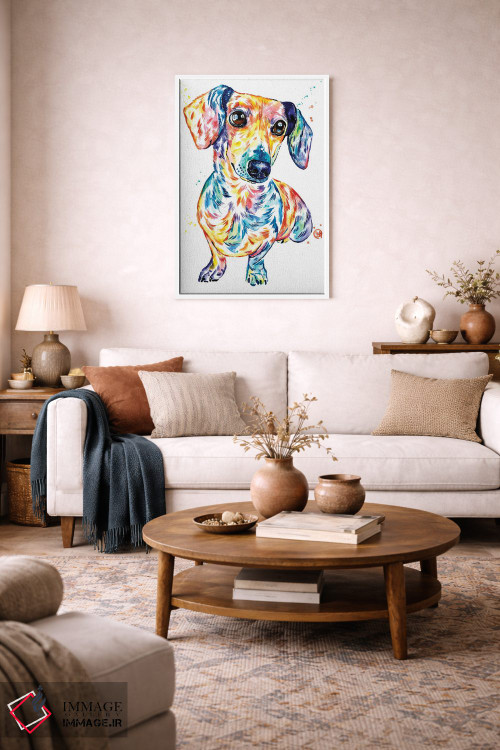 تابلو دکوراتیو داشهوند اثر لیزا وایت هاوس - D3W