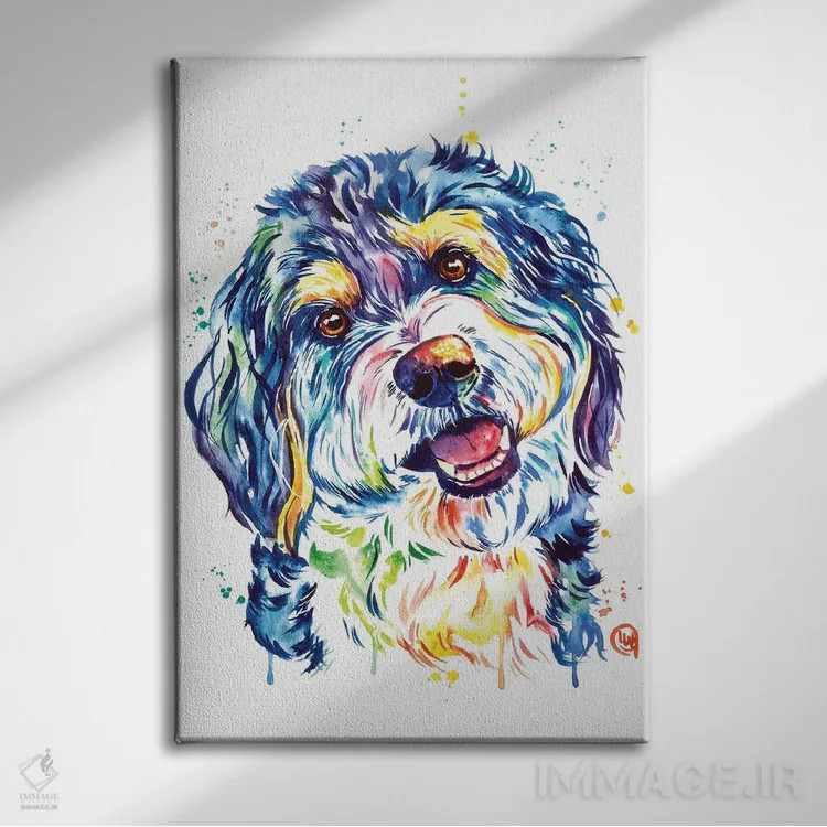 تابلو دکوراتیو برنیدودل اثر لیزا وایت هاوس - نمای روبهرو روی دیوار