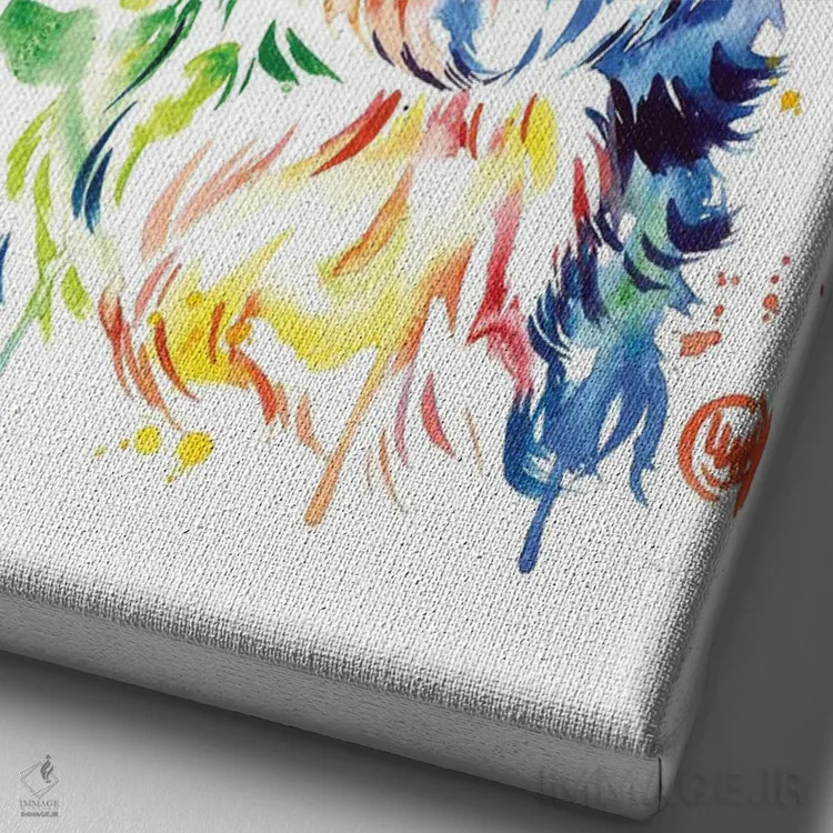 تابلو دکوراتیو برنیدودل اثر لیزا وایت هاوس - نمای نزدیک بافت بوم