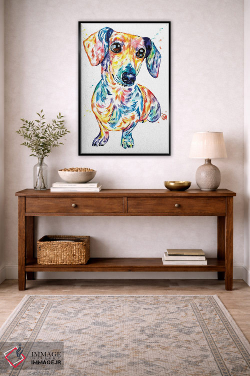 تابلو دکوراتیو داشهوند اثر لیزا وایت هاوس - D5B