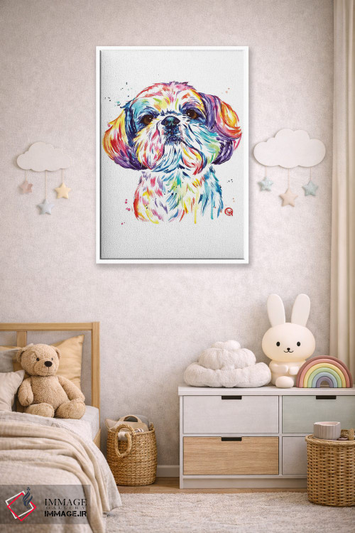 تابلو دکوراتیو کیکی شیتزو اثر لیزا وایت هاوس - D4W