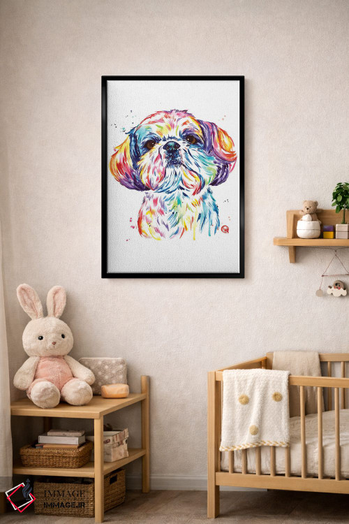 تابلو دکوراتیو کیکی شیتزو اثر لیزا وایت هاوس - D5B