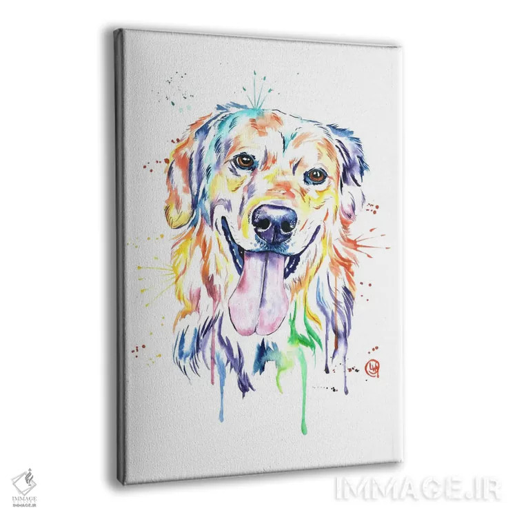 تابلو دکوراتیو طلایی اثر لیزا وایت هاوس - نمای پرسپکتیو محصول