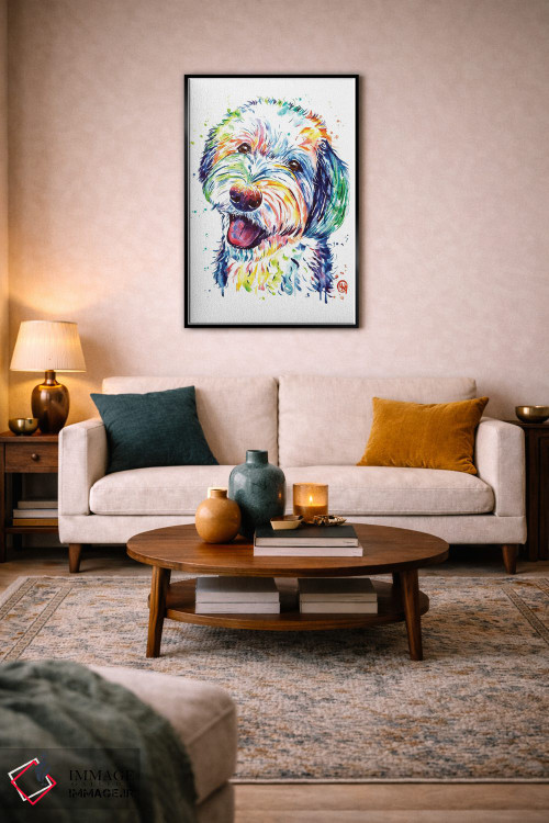 تابلو دکوراتیو شیپادودل اثر لیزا وایت هاوس - D4B