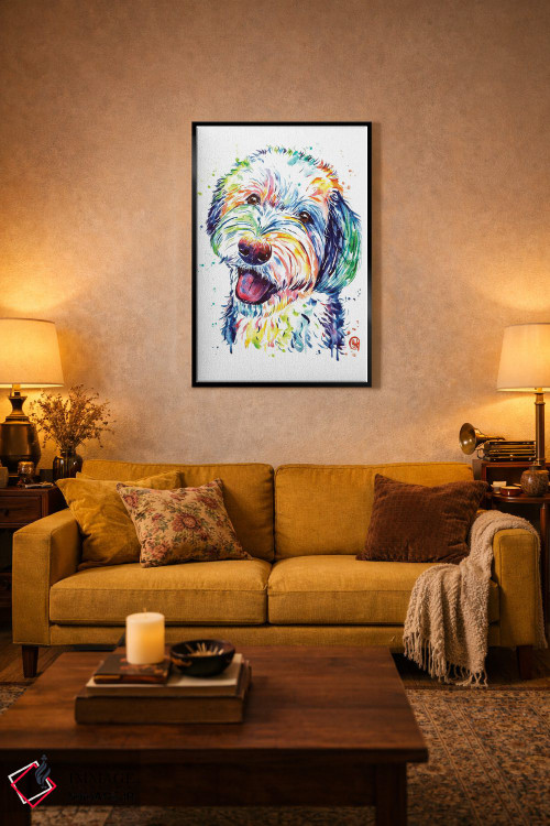 تابلو دکوراتیو شیپادودل اثر لیزا وایت هاوس - D3B