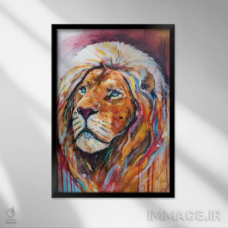 تابلو دکوراتیو رام نشده اثر لیزا وایت هاوس - نمای قابدار مشکی