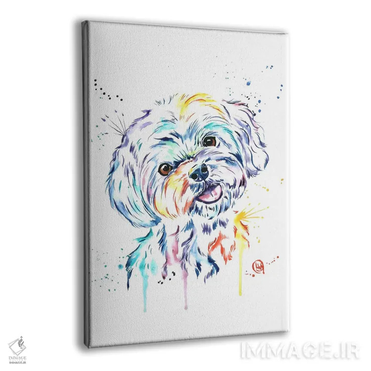 تابلو دکوراتیو هاوانیز اثر لیزا وایت هاوس - نمای پرسپکتیو محصول