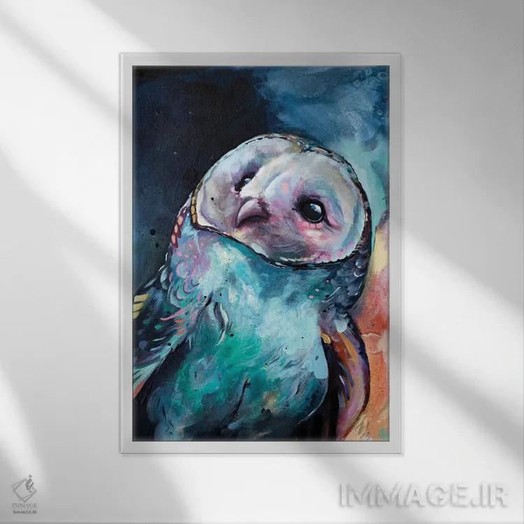 تابلو دکوراتیو من عاشق ستاره ها بوده ام اثر لیزا وایت هاوس - نمای قابدار سفید