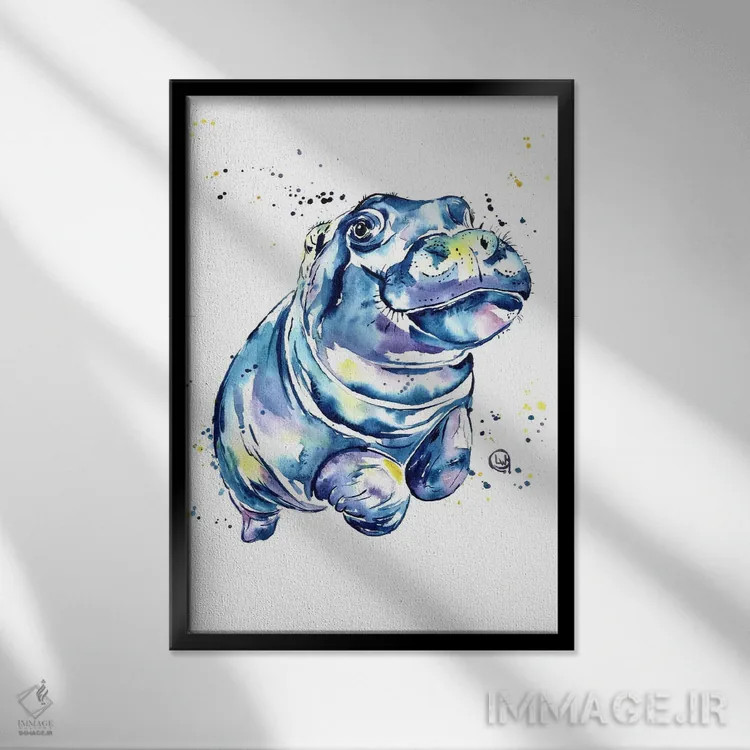 تابلو دکوراتیو وقار اثر لیزا وایت هاوس - نمای قابدار مشکی