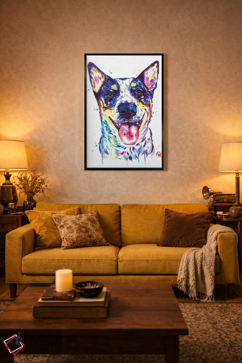 تابلو دکوراتیو بلو هیلر اثر لیزا وایت هاوس - D5B