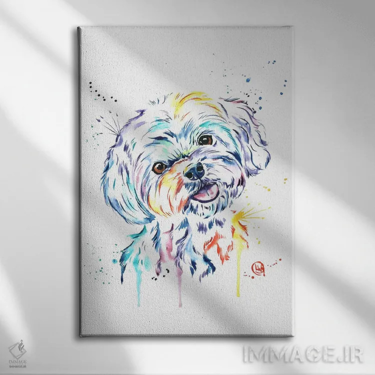 تابلو دکوراتیو هاوانیز اثر لیزا وایت هاوس - نمای روبهرو روی دیوار