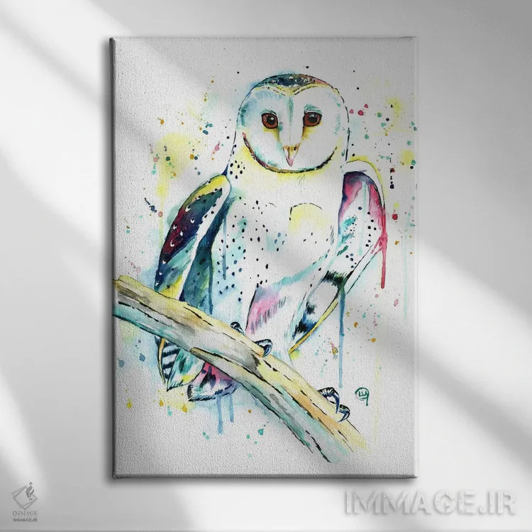 تابلو دکوراتیو هووت اثر لیزا وایت هاوس - نمای روبهرو روی دیوار