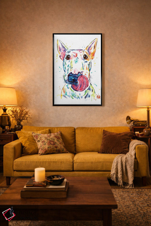 تابلو دکوراتیو بول تریر اثر لیزا وایت هاوس - D3B