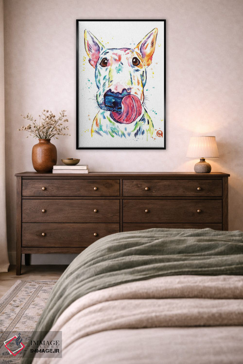 تابلو دکوراتیو بول تریر اثر لیزا وایت هاوس - D5B