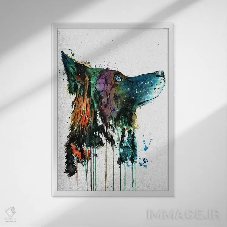 تابلو دکوراتیو انتظار اثر لیزا وایت هاوس - نمای قابدار سفید