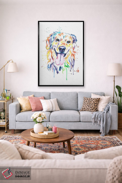 تابلو دکوراتیو طلایی اثر لیزا وایت هاوس - D2B