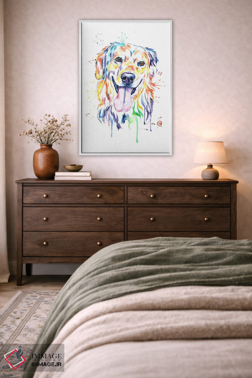 تابلو دکوراتیو طلایی اثر لیزا وایت هاوس - D3W